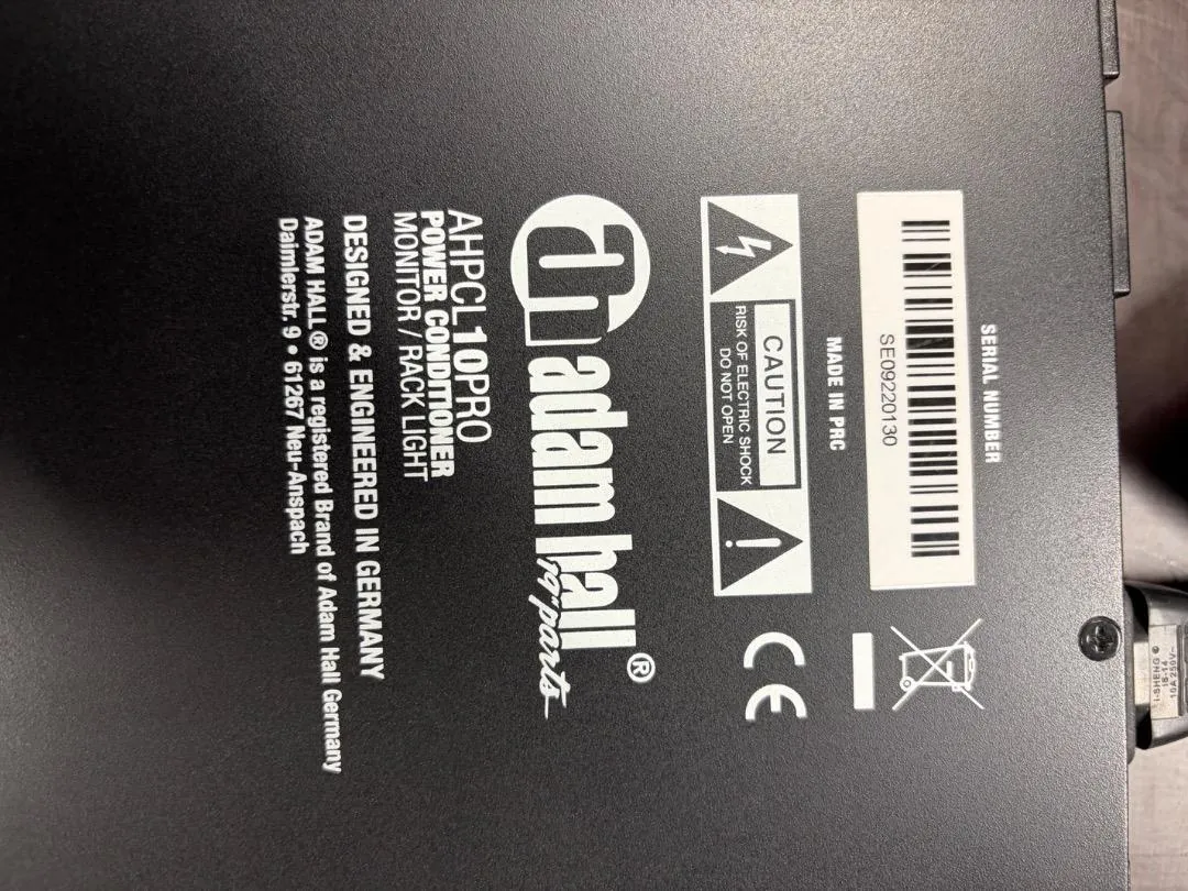 Adam Hall PCL 10 PRO Power Conditioner mit Rackbeleuchtung und Messanzeigen (б/у) — фото 5
