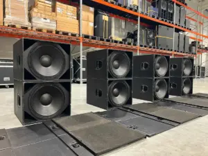 d&b audiotechnik Q-SUB 18" on wheels + cover (8x) (б/у) — фото 1