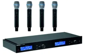 Shure SLXD4QDAN+E mit 4x SLXD2/Beta87 NEUWARE Digitale 4-fach Sendestrecke mit Dante — фото 1